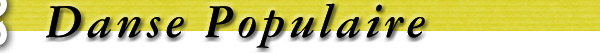 Musique et danse populaires