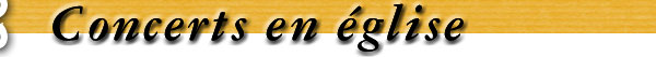 Concerts en église